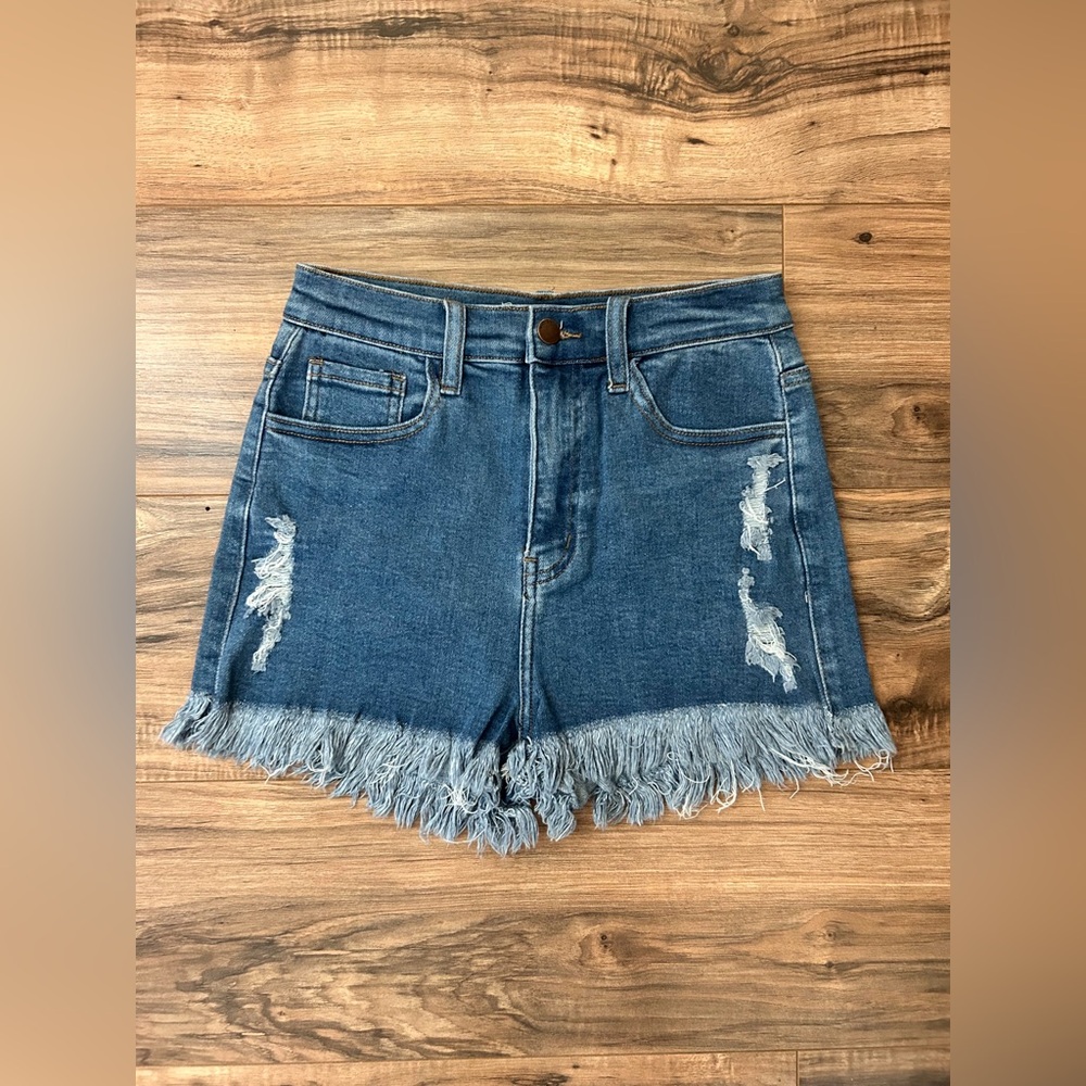 Denim shorts by Vibrant M.I.U